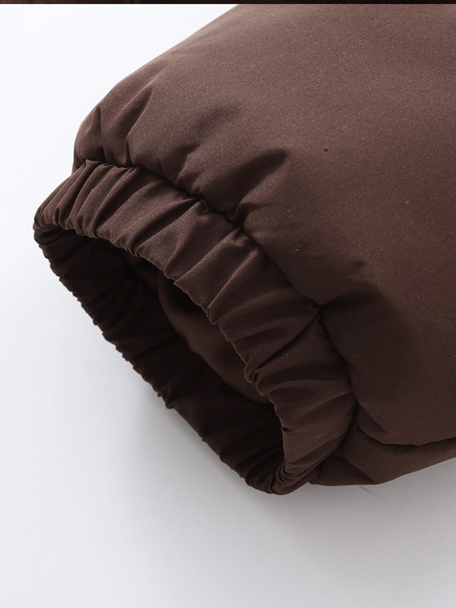 Women's Short Zipper Coat - Winter Fashion