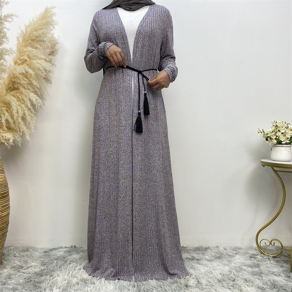 Women's Long Sleeve Knit Robe