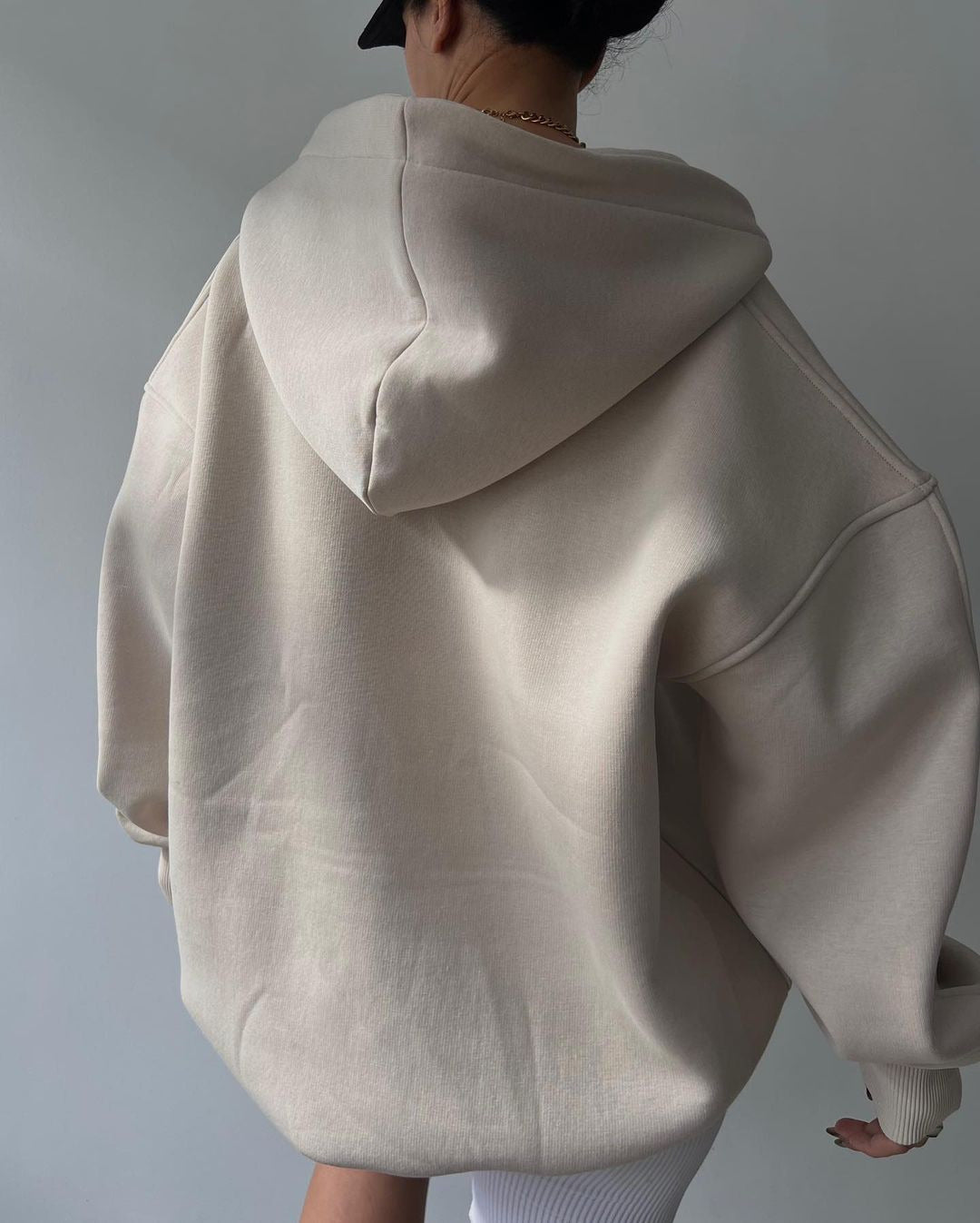 Basic Long Sleeve Hoodie Sweater