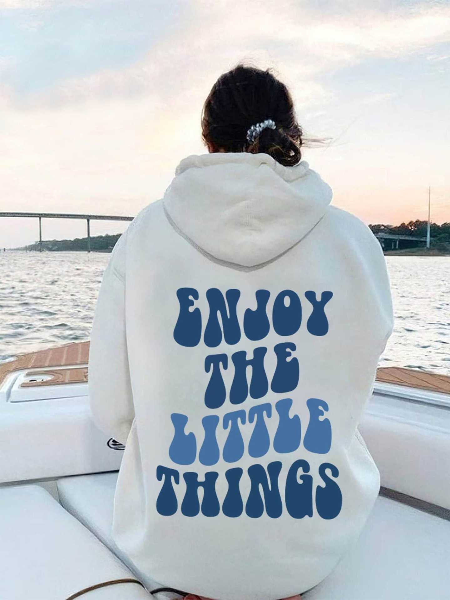 Oversized Hoodie with Back Text