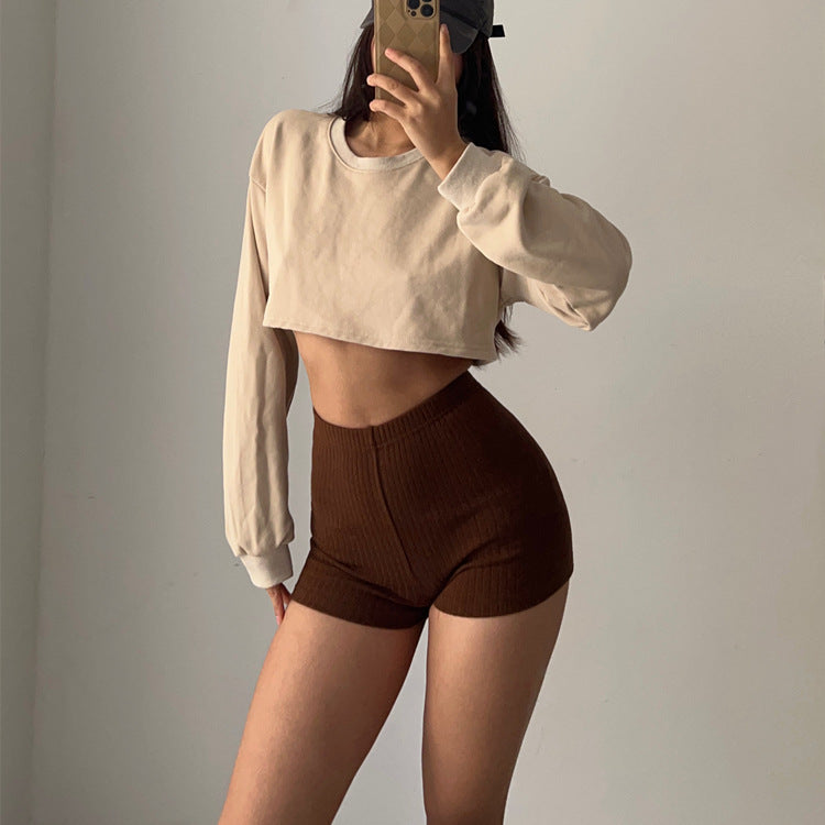 Women's High-Waisted Knit Pants