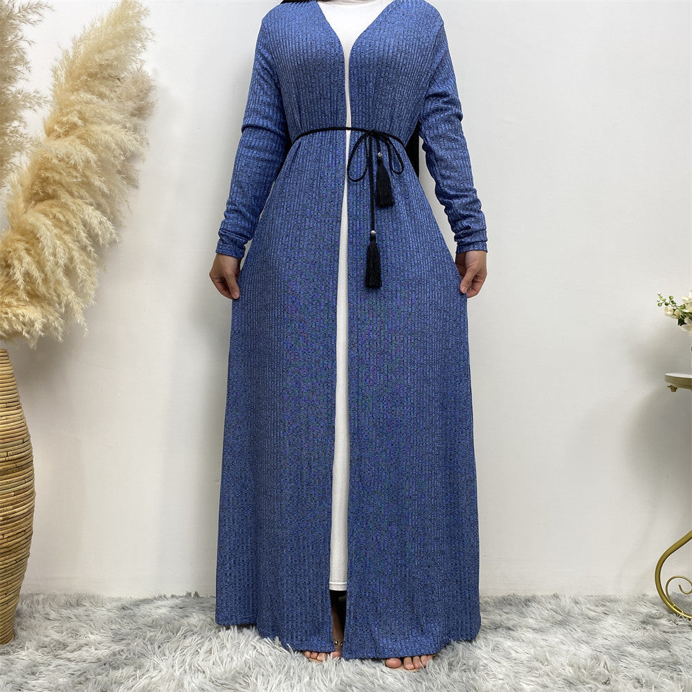 Women's Long Sleeve Knit Robe