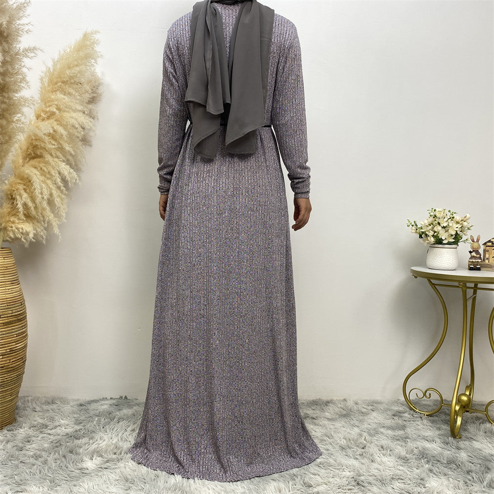 Women's Long Sleeve Knit Robe