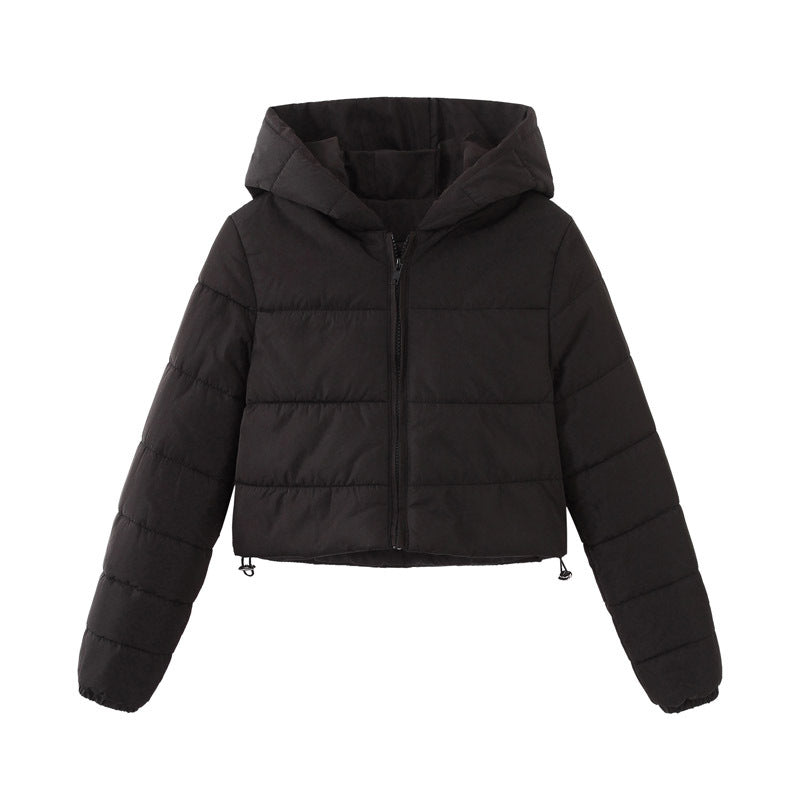 Women's Short Zipper Coat - Winter Fashion