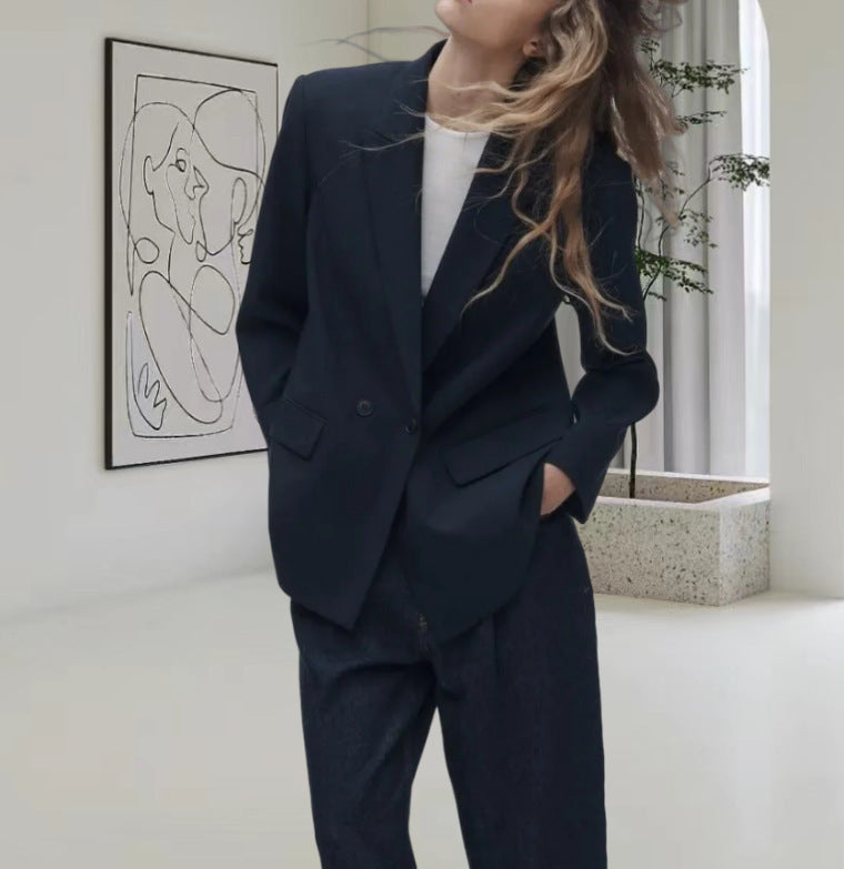 Women's Casual Double-Breasted Blazer