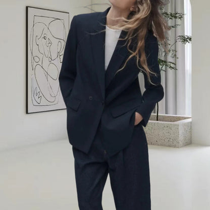 Women's Casual Double-Breasted Blazer