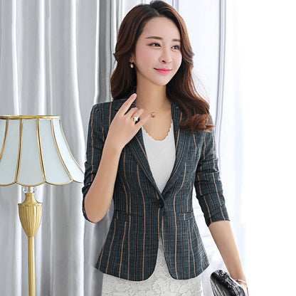 Women's Striped Blazer