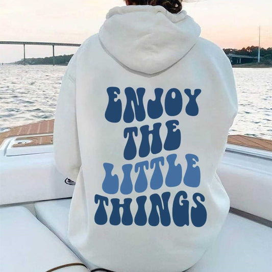 Oversized Hoodie with Back Text