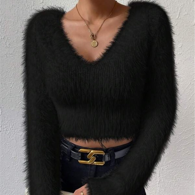 Faux Fur Lined Sweater