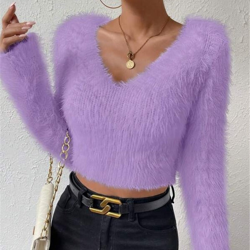 Faux Fur Lined Sweater