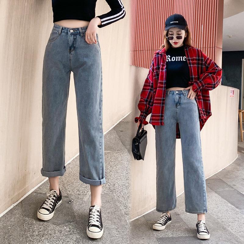 Women's High-Waisted Wide-Leg Jeans
