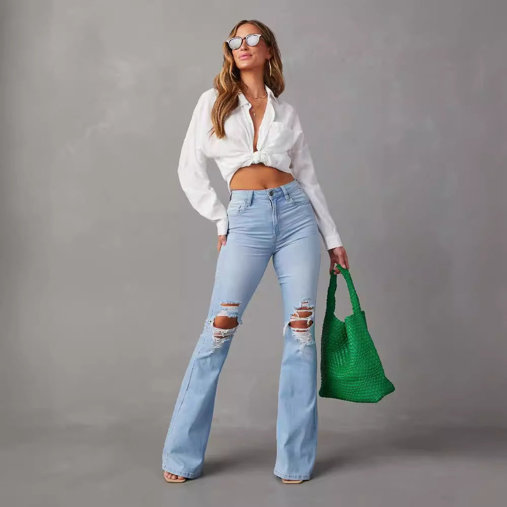 Wide-leg Jeans Mulheres