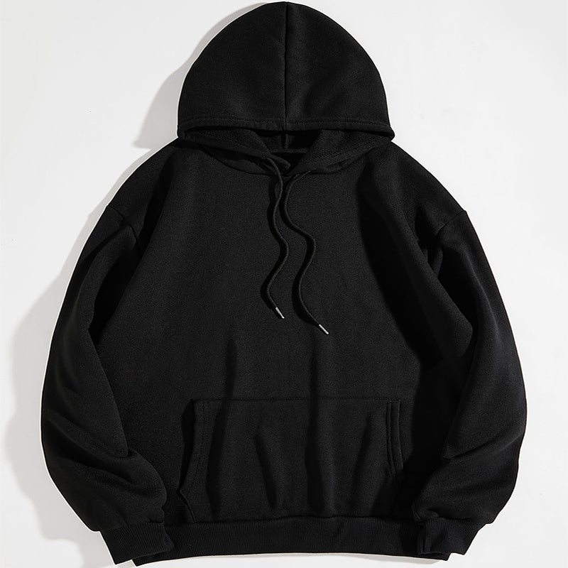 Loose Fit Printed Sports Hoodie with Hood