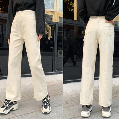Women's High-Waisted Wide-Leg Jeans