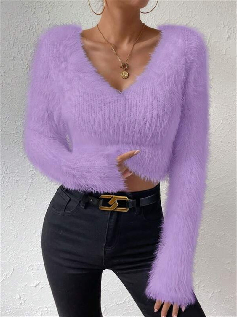 Faux Fur Lined Sweater