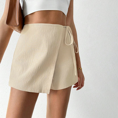 Women's Culotte Skirt with Tying Detail