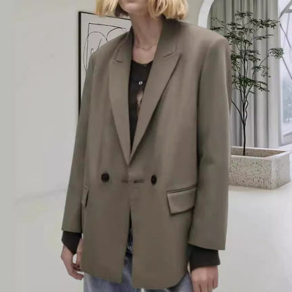 Women's Casual Double-Breasted Blazer